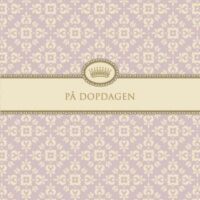 Kort "På Dopdagen"(gammelrosa)