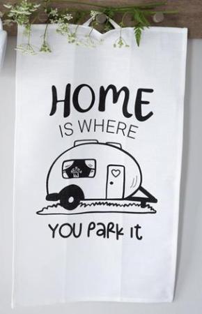 Kökshandduk Husvagn "Home is"